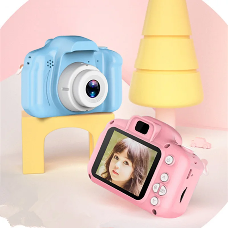 Children's Camera Mini HD Video with SD Card Intelligent Shooting Children's Digital Camera ​Sports Toys for Kids Gift