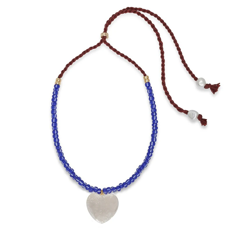 Riversale friends аксессуары boho naszyjnik готическое ожерелье с подвеской в виде сердца женское регулируемое ожерелье бусы стимпанк