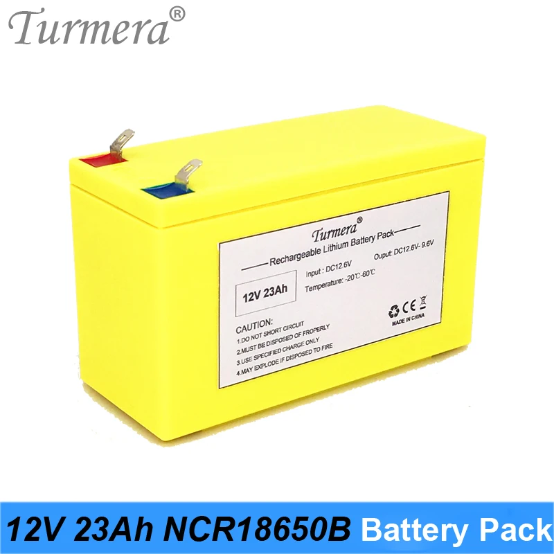 12V 23Ah Lithium Rechargeable Battery Pack Use NCR18650B 3400mAh cell for Uninterrupted Power Supply 10.8V 12.6V Turmera Battery 02