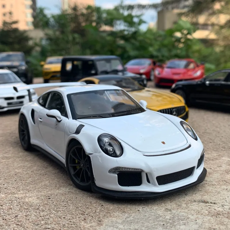 Welly 1/24 1:24 2016 Porsche 911 GT3 RS спортивного гоночного автомобиля литая машинка дисплей Модель игрушки на день рождения для детей мальчиков и девочек