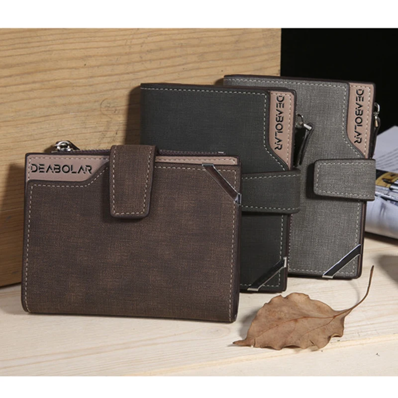 LILY QUEEN Male Credit Card Holder Business Retro Multi-function Long Purse Hasp Zipper Wallet Leather solid Licence Bag