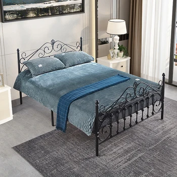 

Creative Metal Bed Frame for Small Apartment Home Bedroom Furniture Single Double Iron Bed Frame 2M*1.5M