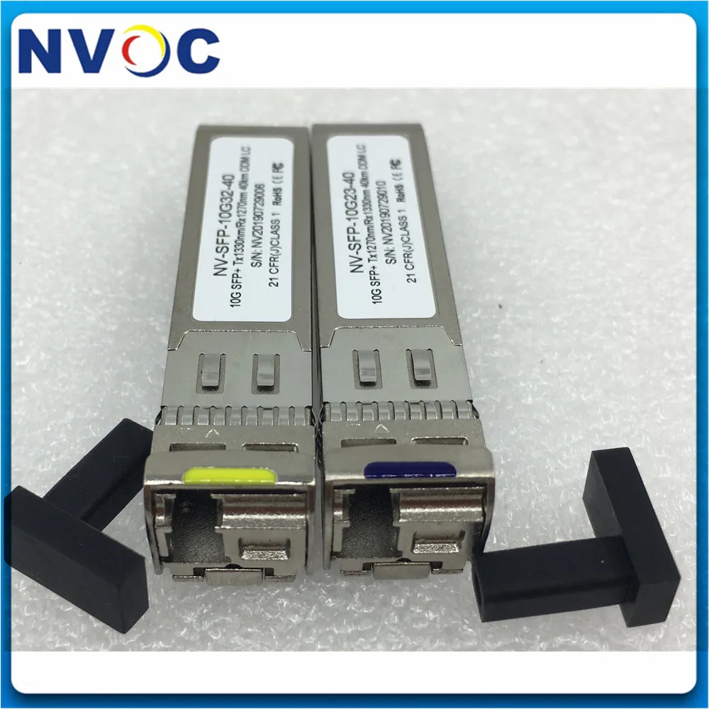 Пара 40 км 10G SFP BIDI WDM LC модуль для SFP-10G-BX40D-I/SFP-10G-BX40U-I приемопередатчика SMF Ubiquiti Mikrotik и
