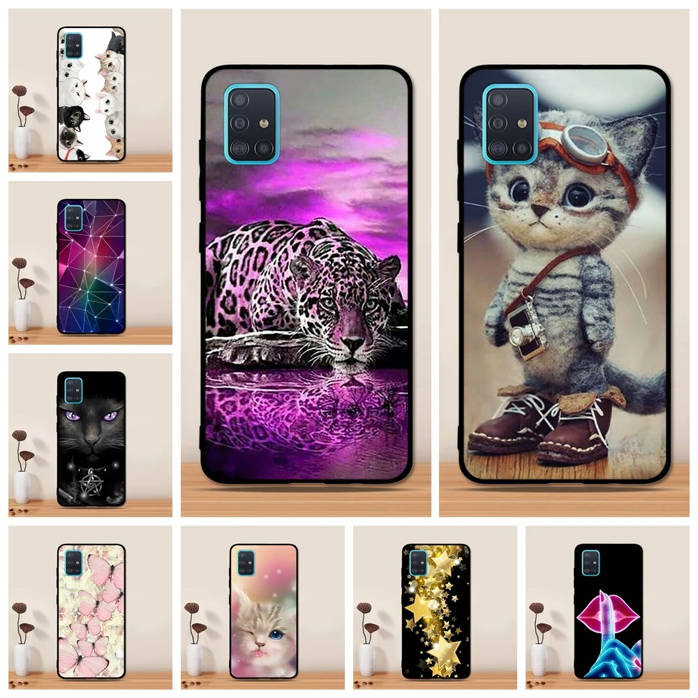 Case for Samsung Galaxy A51 A515F Case Silicone Soft TPU Back Cover for