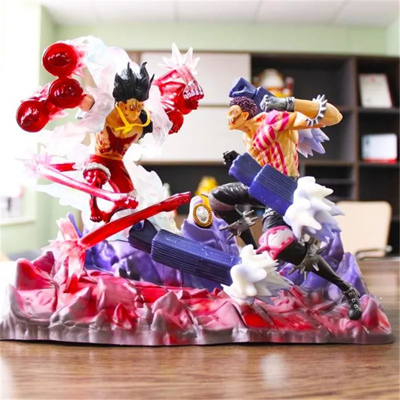 

Jacksdo ONE PIECE BIG MOM Son Charlotte Katakuri VS Monkey D Luffy GK Statue PVC Action Figure Collection Model Toy M4044