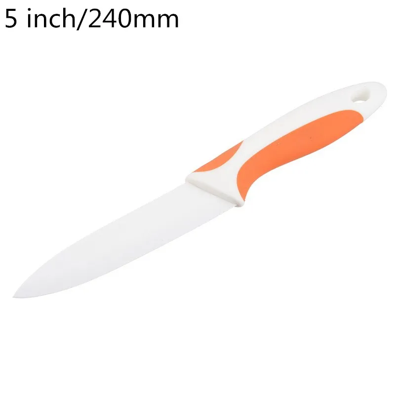 5 inch orange 3/4/5 дюймов Керамика Кухня Knivese лезвие сравнить корки ломтик Пособия по кулинарии инструмент Керамика Ножи ВЫСОКОЕ КАЧЕСТВО Whit красочной ручкой нож для очистки овощей - Цвет: 5 inch orange