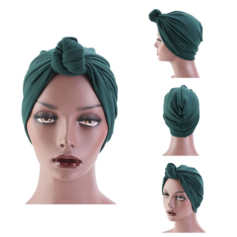 Модный женский большой цветок тюрбан Свадебная вечеринка бини элегантный головной убор стрейч длинный шарф для волос платок тюрбан галстук