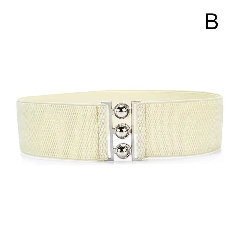 plus size belts Women Simple Elastic Wide Waist Belt Riem Slimming Red White Belt Female Retro Lady Belts For Women Waistband Women Accessories elastic belt womens