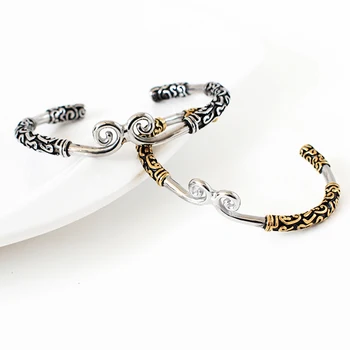 

Men's Stainless Steel Titanium Steel Open Bracelet Jewelry Punk Fashion Accessories Nordic Women's Wristband
