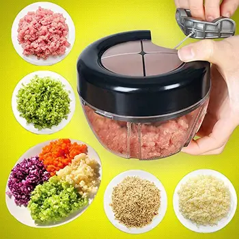 

Manual Fruit Vegetable Chopper Hand Pull Food Cutter Onion Nuts Grinder Portable Mincer Meat Grinder Blender Crusher Shredder