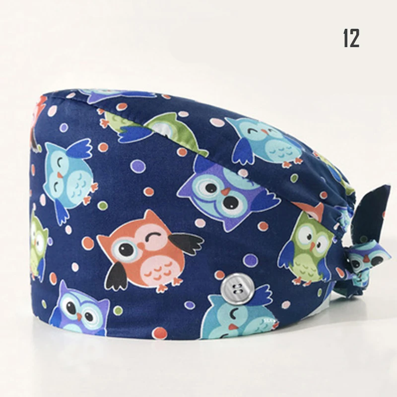 Women Surgical Cap Cute Cartoon Print 