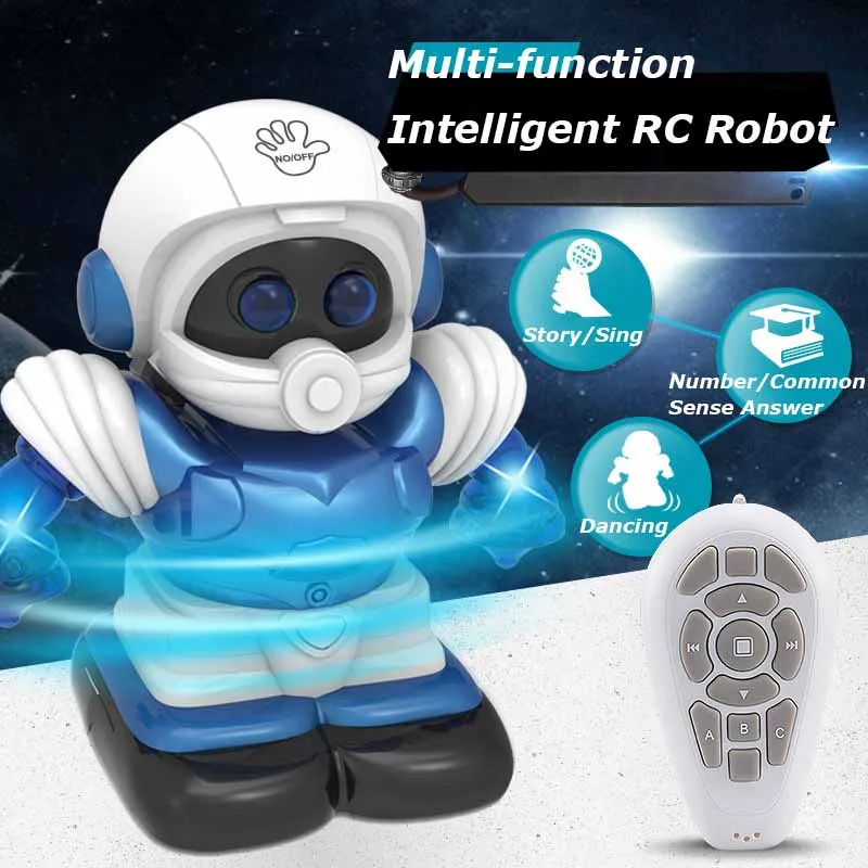 Искусственный Интеллектуальный радиоуправляемый робот-игрушка с дистанционным управлением, умный мини-робот, танцующий пение, распознавание жестов, робот-игрушка для детей