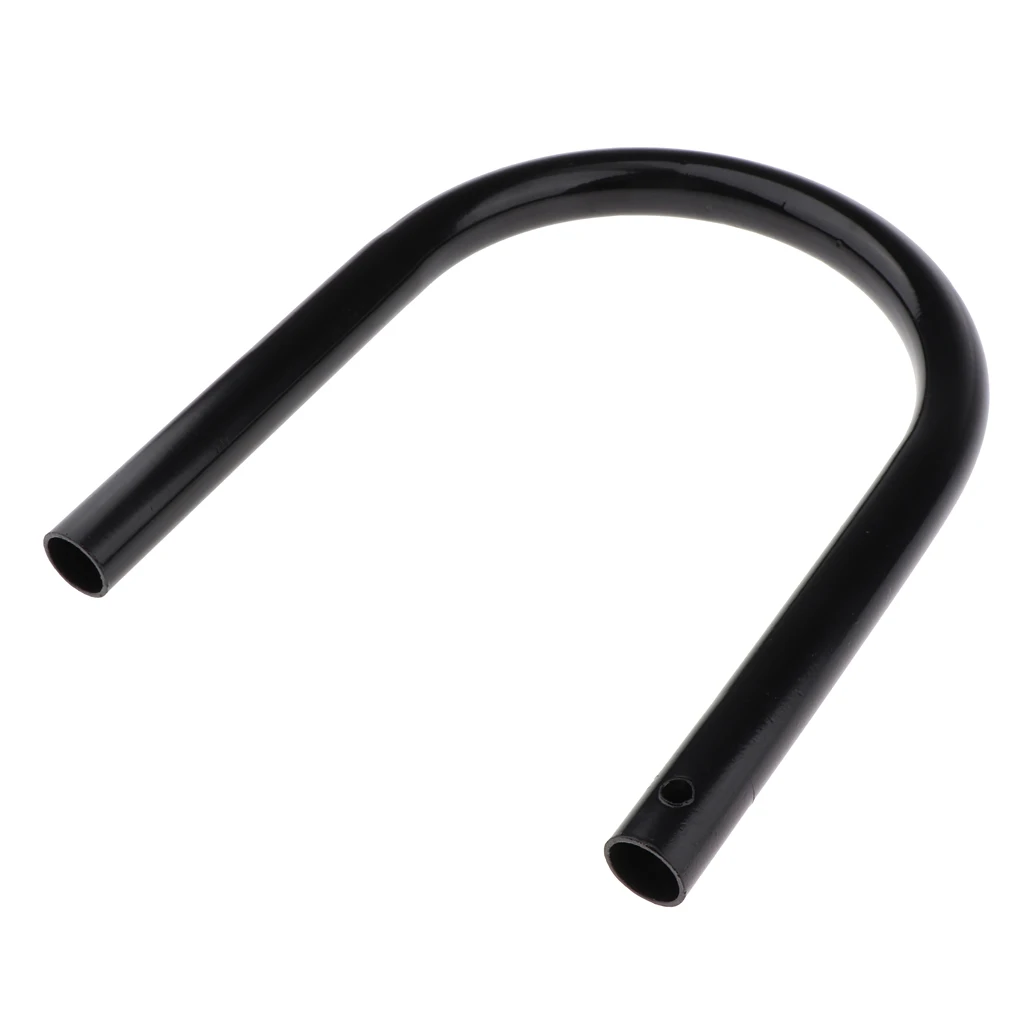 175mm Metal Rear Seat Frame Hoop Safety Grab Bar Hand Rail for Motorcycle Universal, Black