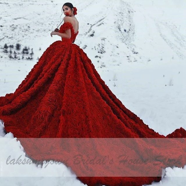Vestidos rojos para novias