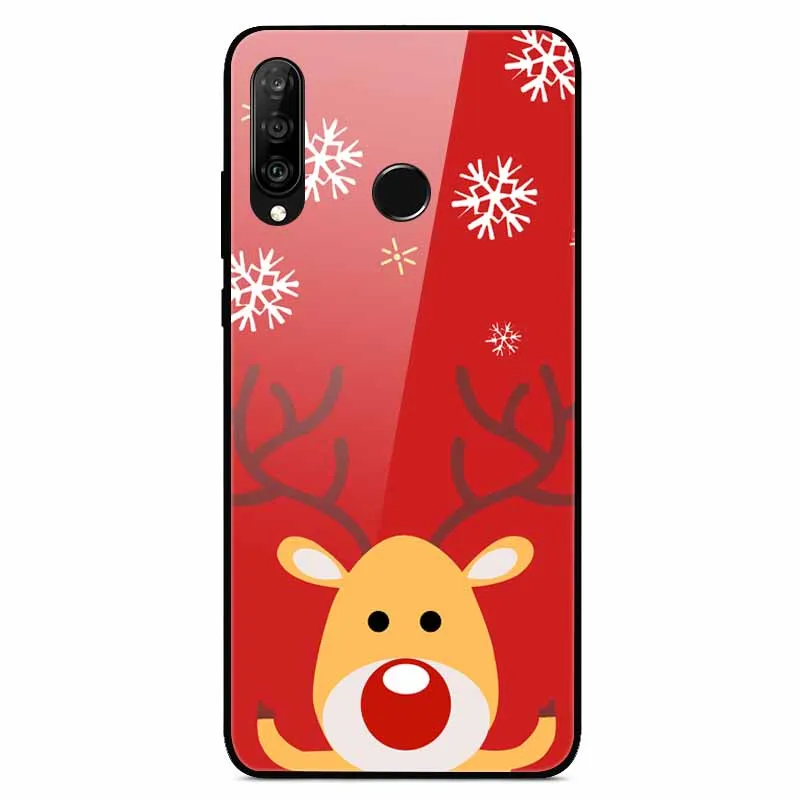 12 Год Рождество Чехол на для huawei Honor 20S чехол, 6,15 дюйма, закаленное стекло, задняя крышка, Жесткий Чехол для huawei Honor 20S 20 S, MAR-LX1H, бампер - Цвет: 12