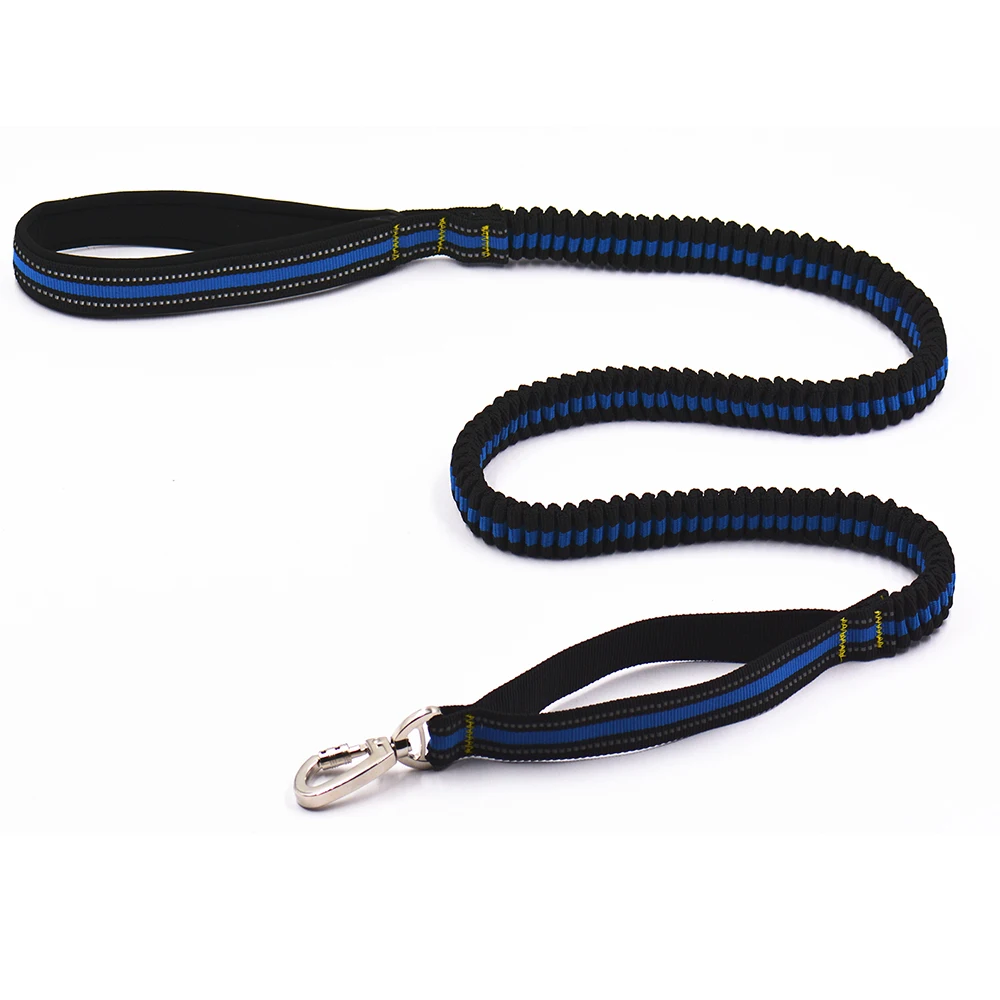 

Heavy Duty Dog Bungee Leash Shock Absorbing Training Leash Reflective for Large Dogs Nylon Dog Leash 130-210cm