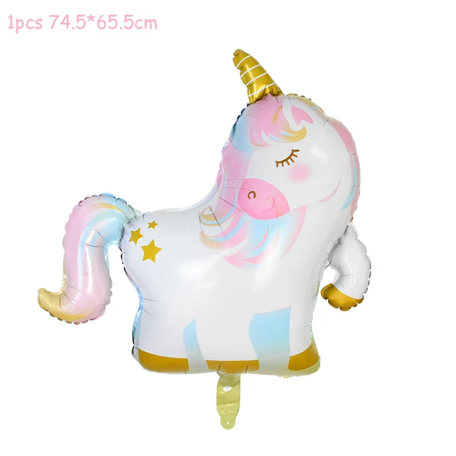1 Set Unicorn Party Balloons Birthday Baloon Unicorn Decoration Latex Confetti Balloon Birthday Party Decoration Balloons Kids 1pcs cute unicorn