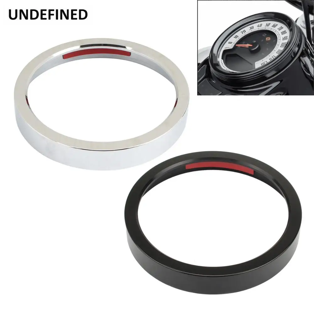 Motorcycle Speedometer Trim Bezel Ring Cover Black/Chrome For Harley Sportster XL 883 1200 Dyna