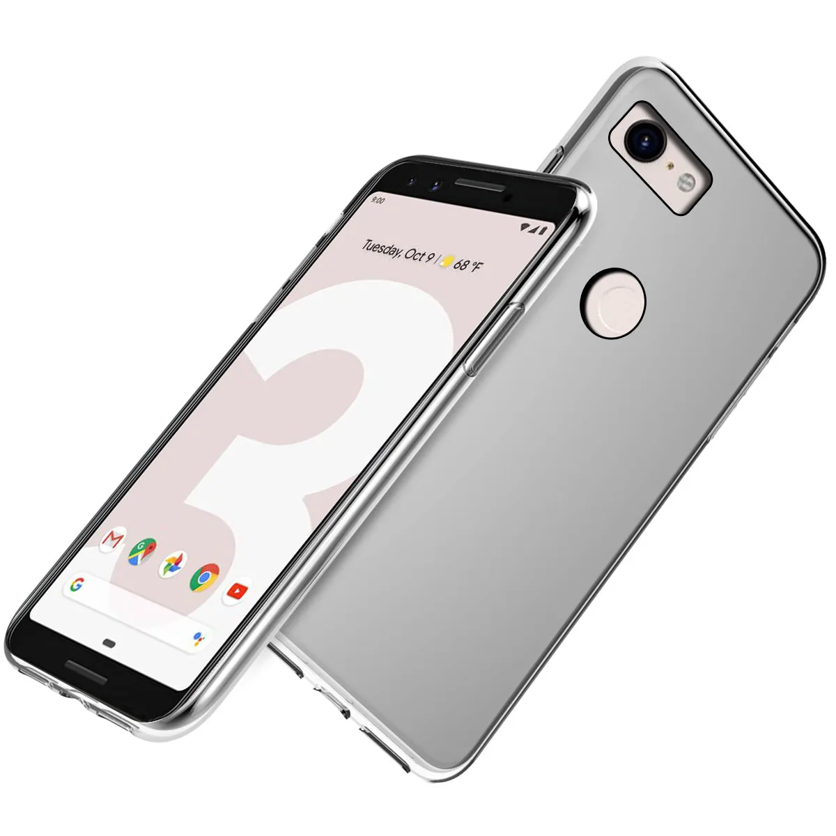 

For Google Pixel 2/2 XL Back Case Slim Fit Soft TPU Shockproof Phone Case Protective Cover Transparent Color For Pixel 3 XL