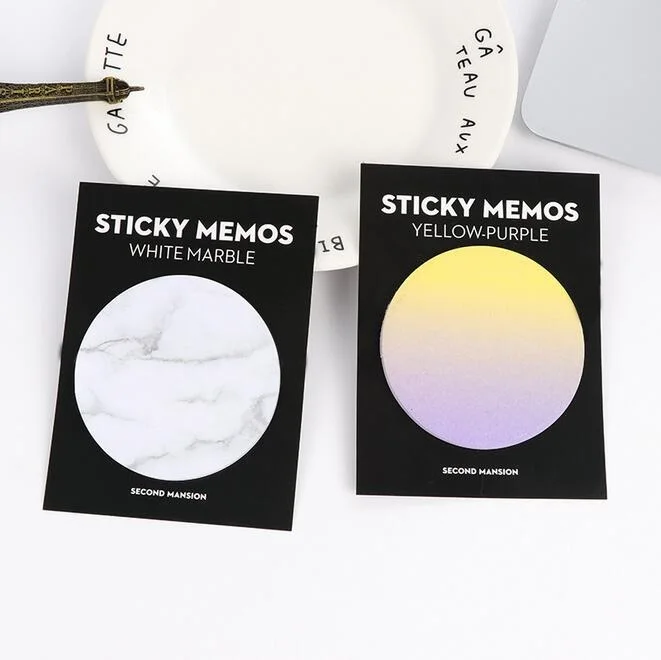 

1packs/lot Kawaii Round Design Variety Mini Convenient Memo Sticky Pad Notes students gift Office School Stationery Supplies