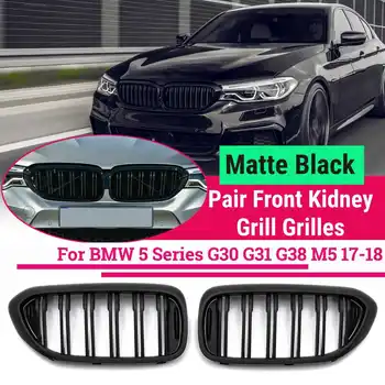 

Replacement G30 G38 Front Bumper Grill For BMW 5 Series M5 G31 520i 530i 540i 2017-2018 ABS 2-slat Gloss Black Front Kidney Gril