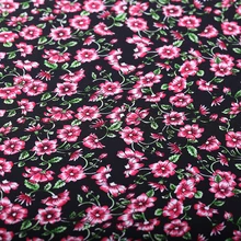 Натуральная шелковая ткань 114 см шириной 16 мм роза 16 натуральная ткань с принтом темно-красное платье