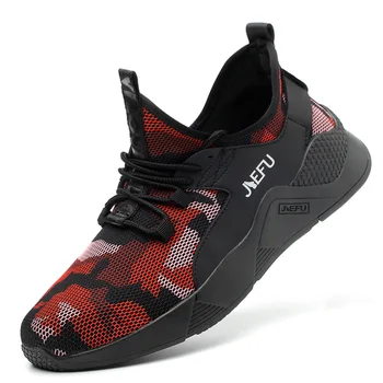 

Summer work shoes safety labor Insurance shoes anti-smashing and anti-piercing steel toe boots safety shoes for women men steel