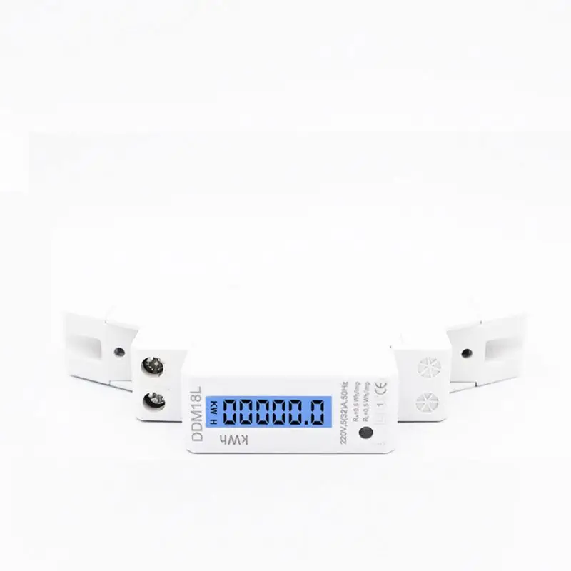 Contatore Di Energia Digitale Lcd Monofase Din Rail Consumo Di Energia Elettrica Kwh Y5Ja