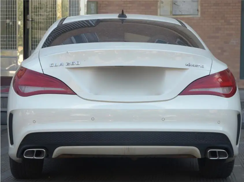 Для Mercedes Benz CLA C117(2013-) собачка из нержавеющей стали горло трубы декоративные блестки выхлопной Обрезка труб крышки наклейки