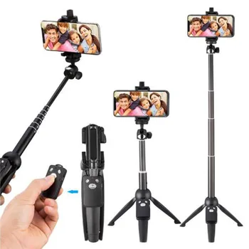 

Universal Bluetooth Selfie Stick Tripod 40-Inch Wireless Remote Control Stand Monopod for IPhone X 8/8 Plus Xiaomi Huawei Camera
