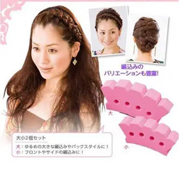 

1pcs Magic DIY Sponge Hair Braider Plait for Women Girls Hair Twist Braiding Tool Holder Clip French Style Hair Styling Tools
