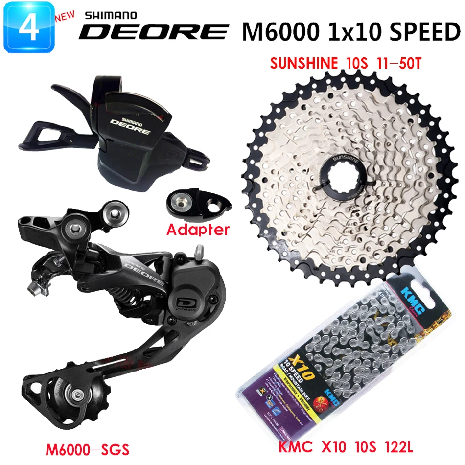SHIMAN0 M6000 SRAM NX набор групп 1x11 10 s набор групп MTB GX 170 172,5 175 мм комплект для горного велосипеда fahrrad ubertragung Fahrrad teile - Цвет: 4 SUN 50T KMC 122L