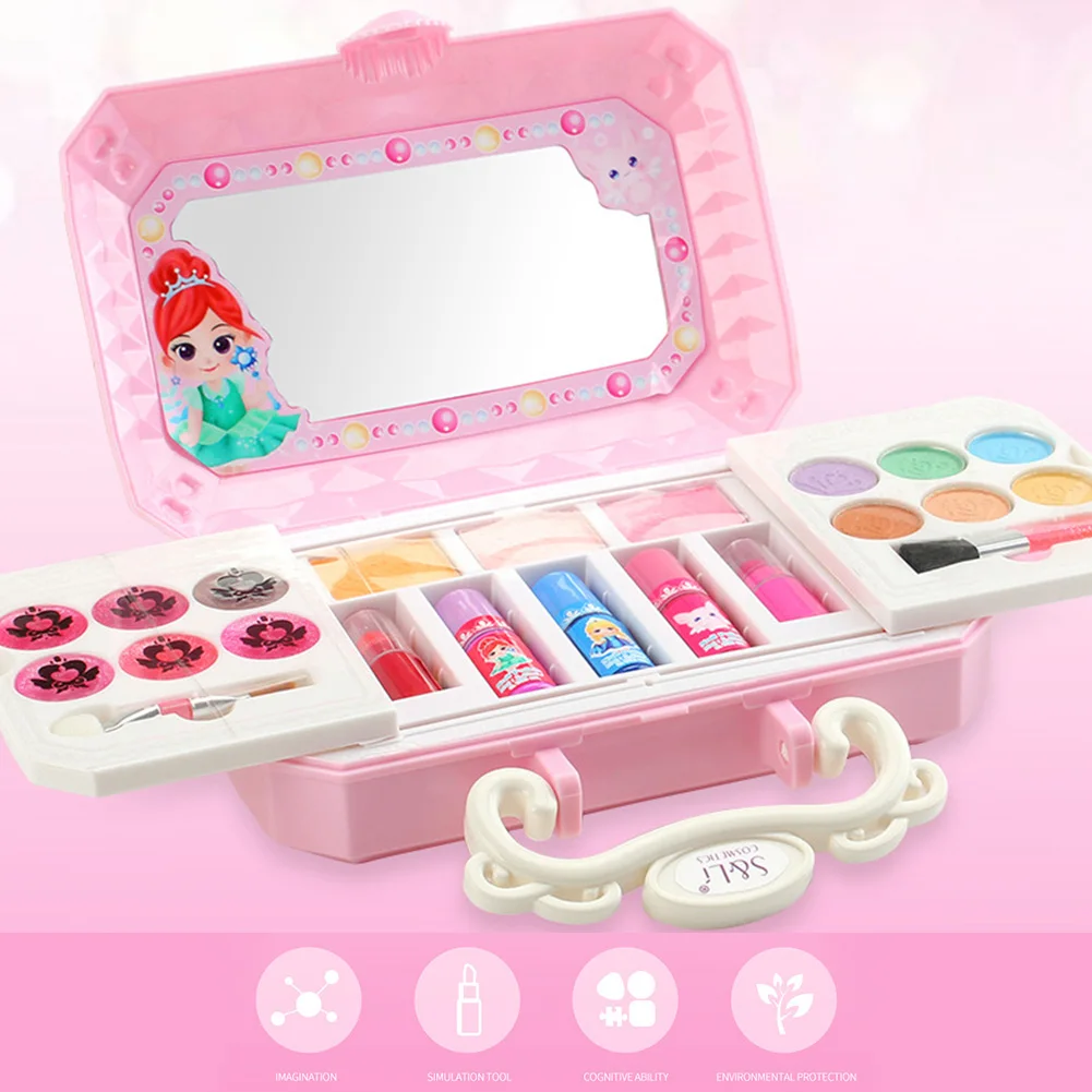 Девочки Румяна ролевые игры дети DIY Макияж игрушка набор интерактивные тени для век детский подарок принцессы портативный изысканный губная помада