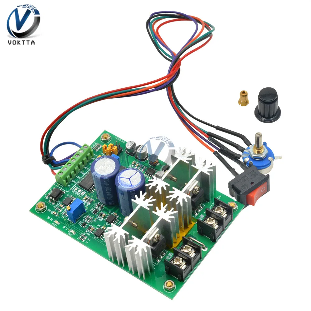 

DC 10-60V H-Bridge Reversible DC Motor Driver Speed Controller Voltage Regulator Governor Switch Motor Speed Control