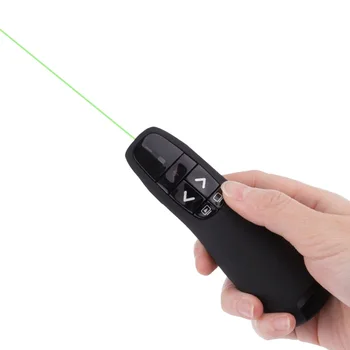 

QIYING R400 Wireless Presenter Laser Pointer 2.4Ghz USB PPT Remote Control for Powerpoint Presentation lazer pen