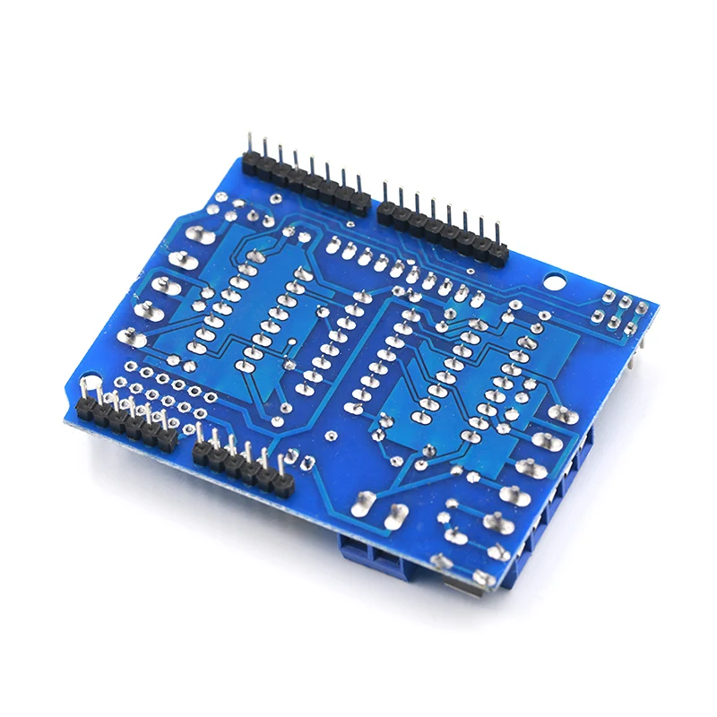 1 шт. L293D моторный привод щит двойной для arduino Duemilanove, плата расширения привода двигателя Щит управления двигателем