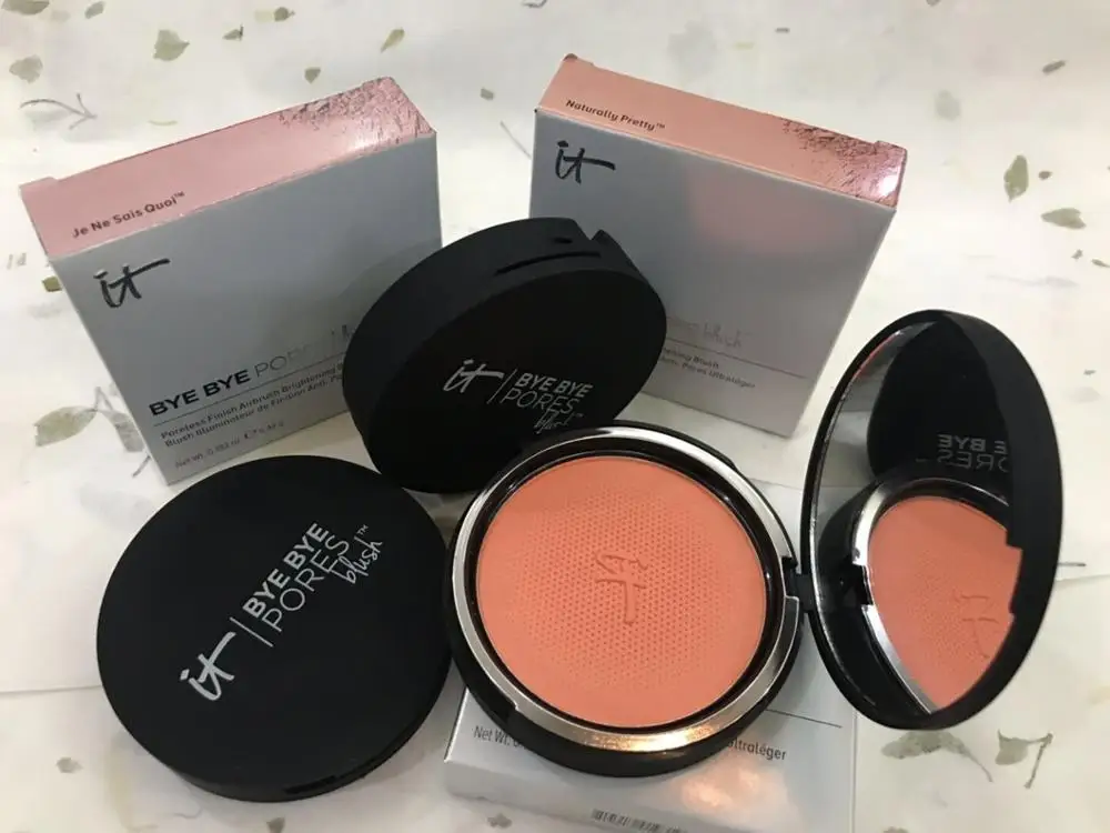 It Bye Pore Blush 2 цвета румяна для лица макияж щек порошок минералы румяна палитра естественно это косметика для кожи новейшая - Цвет: naturally