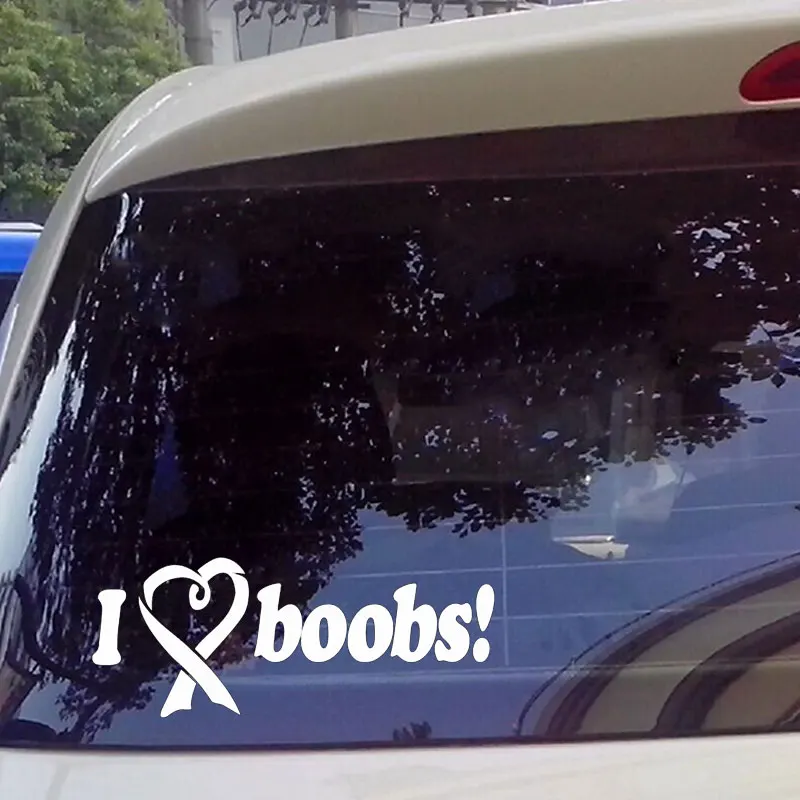 I Love Boobs Автомобильная наклейка товары для авто забавные виниловые сексуальные