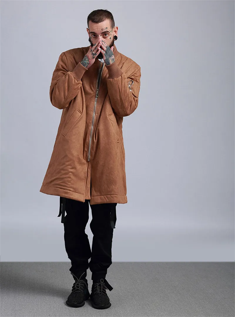 Осенне-зимнее однотонное классическое мужское повседневное пальто, утолщенное шерстяное замшевое пальто, деловое мужское пальто, Средние Длинные куртки, топы