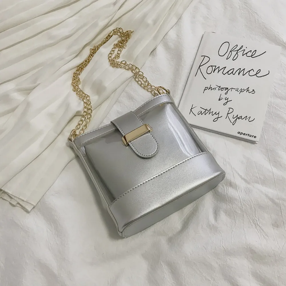 Crossbody сумка-мешок прозрачный дикая Сумка-почтальон, сумка через плечо, модные сумки для женщин женские сумки из натуральной кожи прозрачный пакет