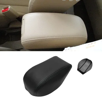 

Soft Leather Center Armrest Cover For Hyundai Tucson 2006 - 2013 Car Interior Center Control Armrest Box Surface Cover Trim