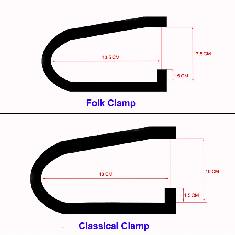 Braçadeira de Ponte para Violão Braçadeira de Aço Fundido para Garganta Ferramenta de Reparo de Guitarra Profunda Alcance Profundo c - Image 2