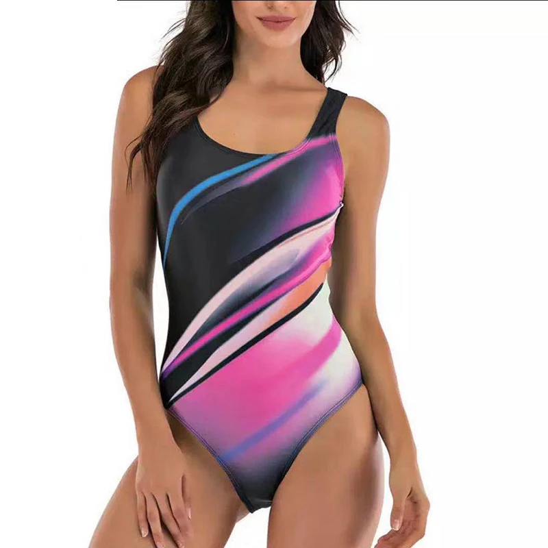 

Цельный купальный костюм, женские винтажные купальные костюмы, женская одежда для плавания, Пляжная мягкая одежда для плавания с принтом, однотонное бикини с открытой спиной