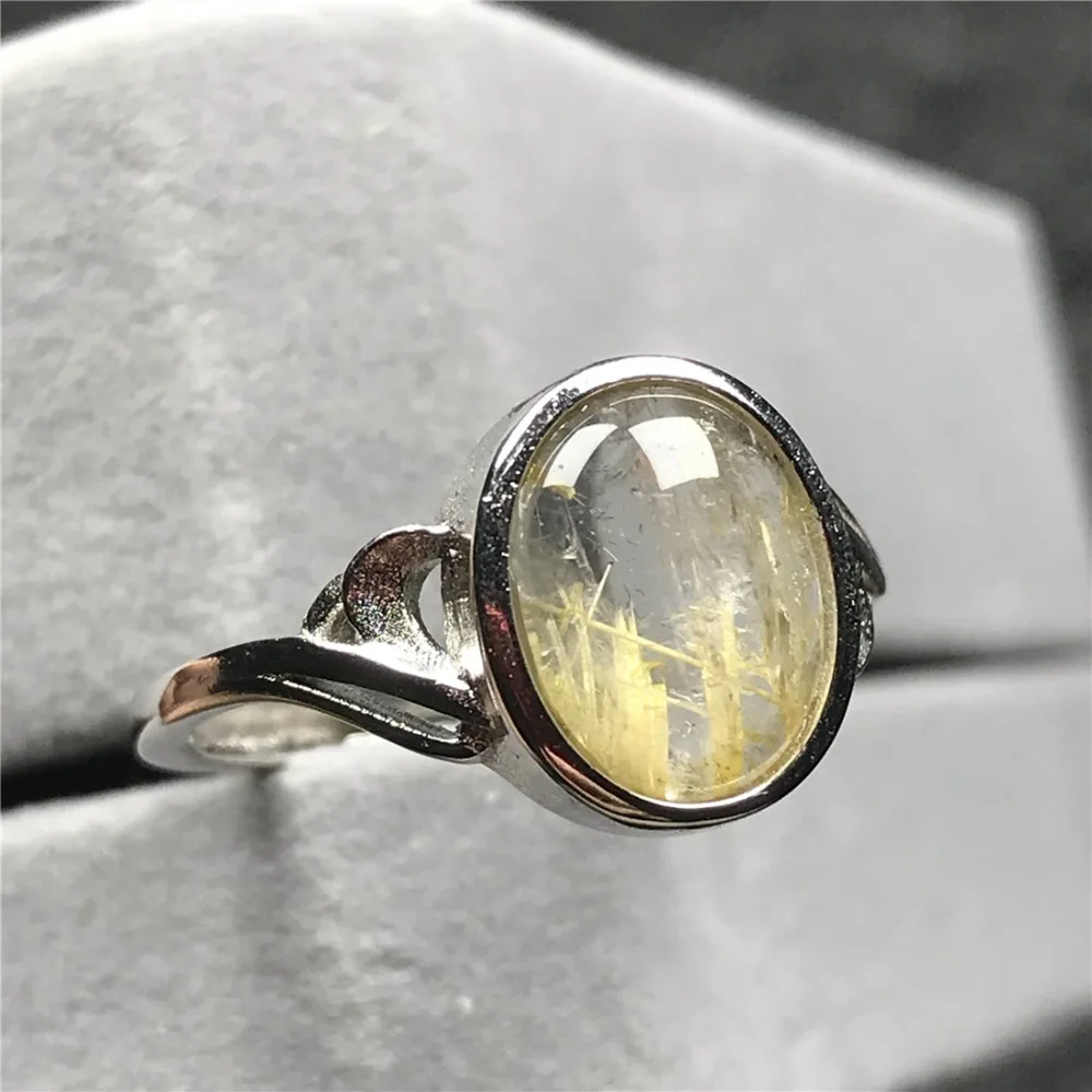 Gold Rutilated Quartz Ring (116)