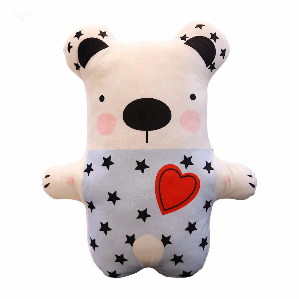 bear Blue 1 ед. 50/80 см Прекрасный "Медведь", "Кролик", "персонажа из мультфильма; мягкая держать подушки мягкие животные плюшевые игрушки успокоительная кукла детские праздничные подарки - Цвет: bear Blue