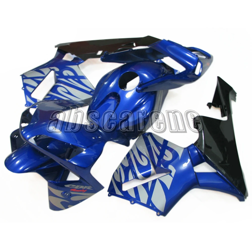 Впрыска Полный обтекатели для Honda CBR600RR 2003 2004 CBR 600 RR 03 04 ABS пластик мотоциклетный кузов глянец синий серебристый Carenes