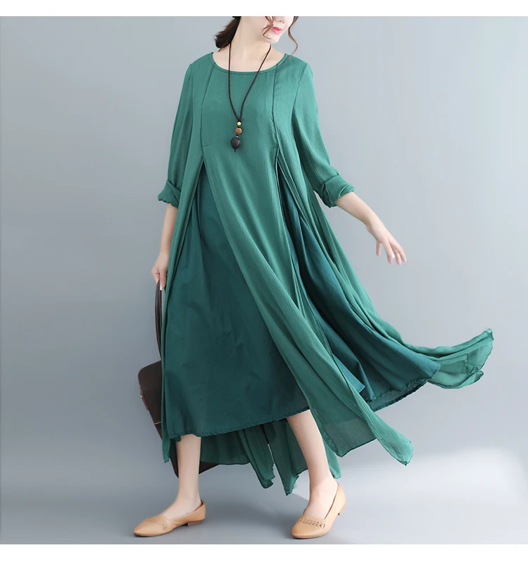 Винтажное женское платье из хлопка и льна, Vestidos, ТРАПЕЦИЕВИДНОЕ летнее асимметричное белое платье большого размера, элегантное DJ353