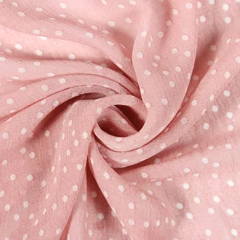 

Soft Pink Polka-dot Chiffon Tulle Fabric for Dress Shirts, Blue And Orange, by the Meter
