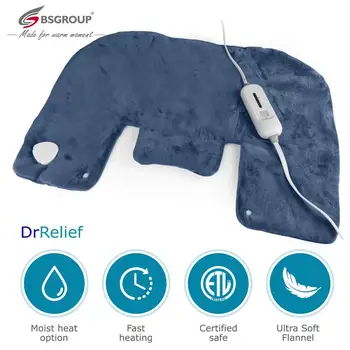 

110-130V US Plug 18*25" Flannel Electric Heating Pad for Neck Pain Relief Menstrual Cramps Heat Therapy With Auto Shut Off Large