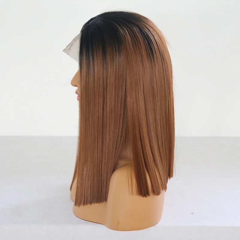 frente do laço sintético para mulher com parte média